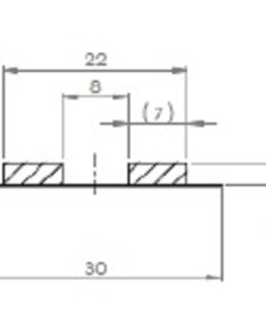 Sealing tape Butyl double 22x3mm reel = 10m for silo BD